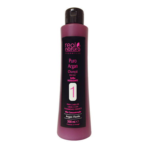 Shampoo Without Salt Straightening Real Natura Pure Argan Jorge